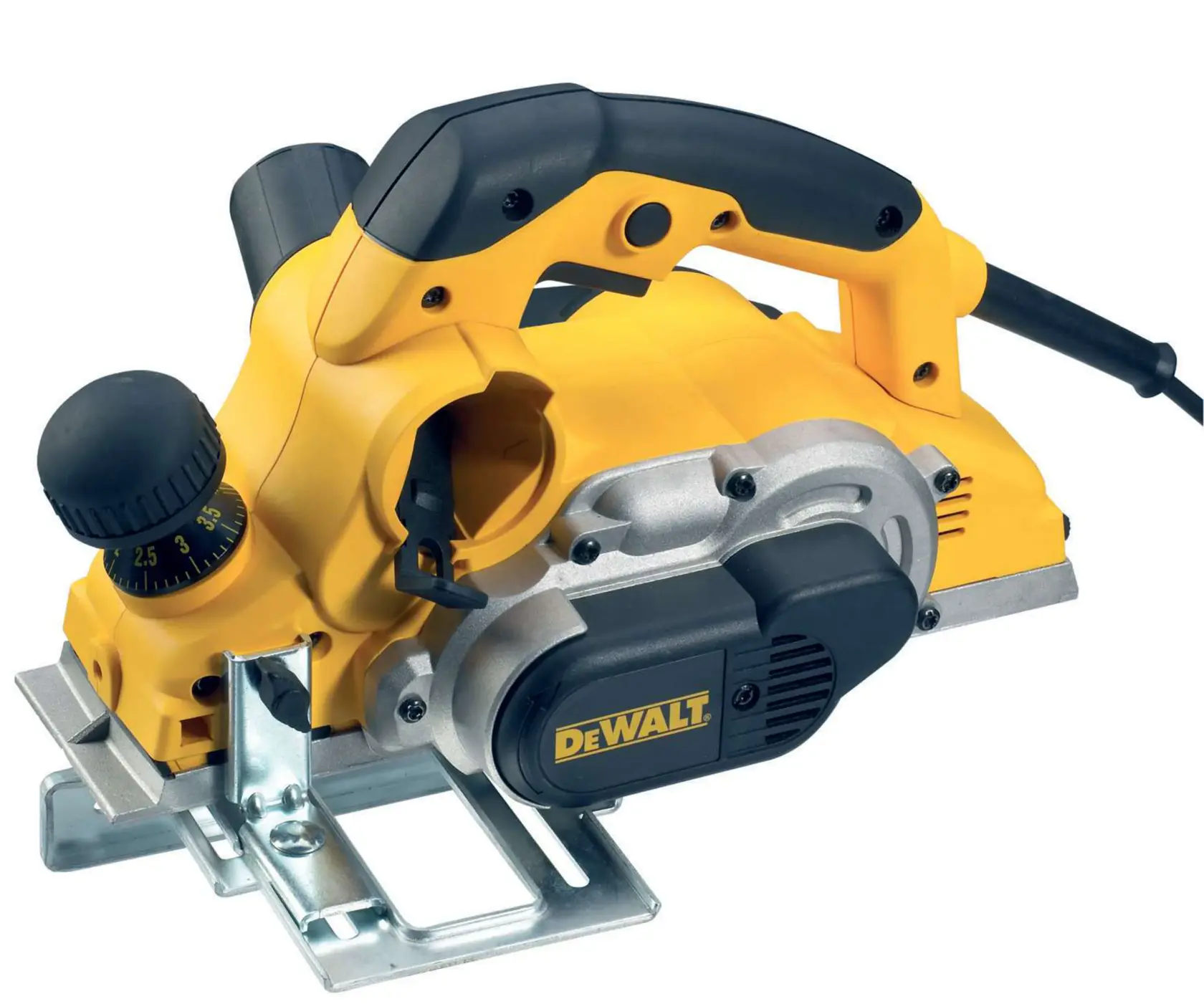DEWALT Hobel D26500, D26500-QS gelb/schwarz, abgebildet als Fotografieprodukt.