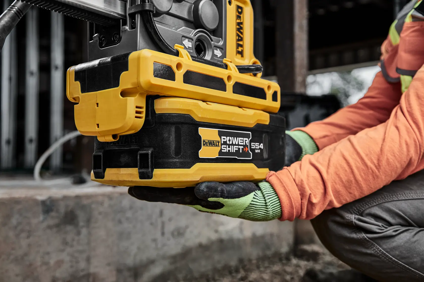 DEWALT POWERSHIFT Akku, 554 Wh / 10 Ah mit Pouch-Zellen Technologie