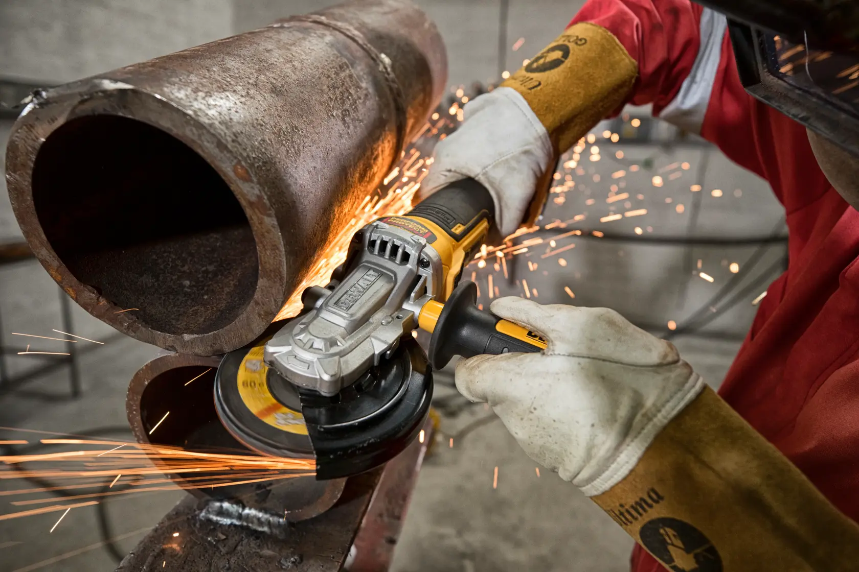 DEWALT® 18V XR® bürstenloser 125mm Flachkopf-Winkelschleifer (nur Werkzeug)