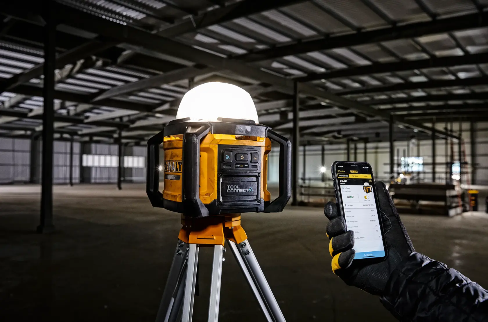 Akku-LED-Baustellenstrahler (bis 5.000 Lumen) für alle 18 Volt XR- und XR-Flexvolt-Akkus