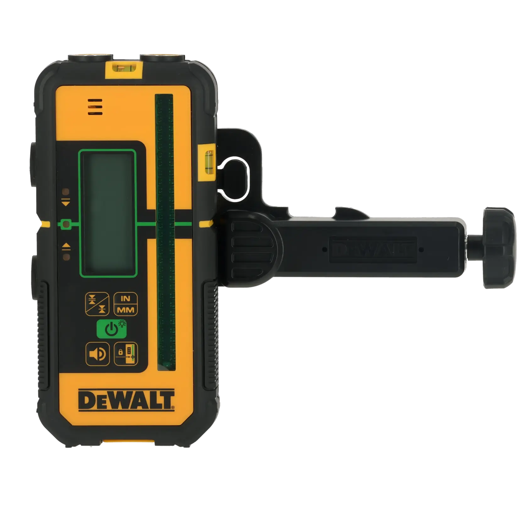 DEWALT Fotografiegerät DCLE15221G-QW, DCLE15221G mit Display und Klemme. Gelb-schwarzes Design.