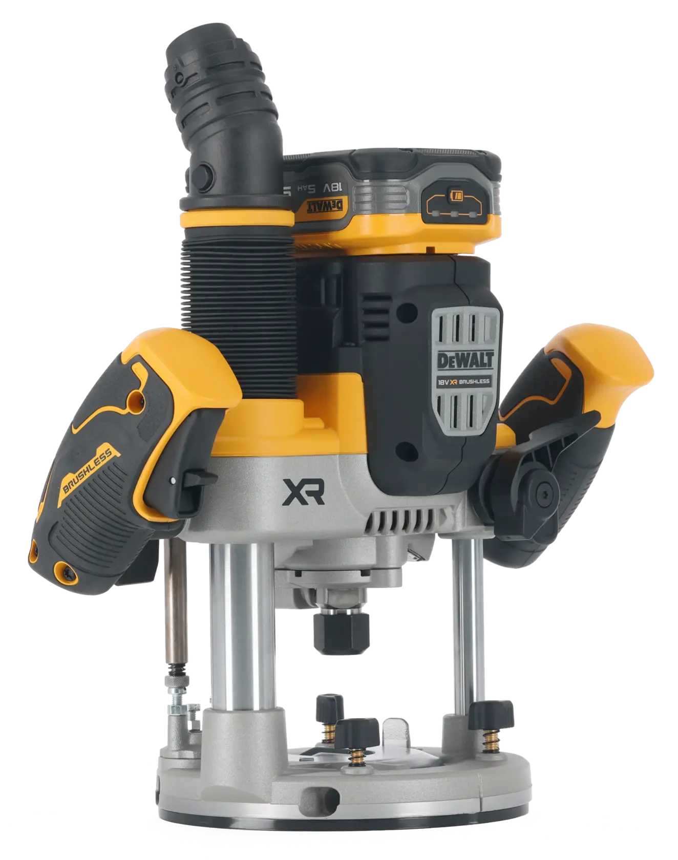 18 Volt Akku-Oberfräse (bürstenlos) inkl. 2x POWERSTACK™ Akkus (18 Volt / 5 Ah)