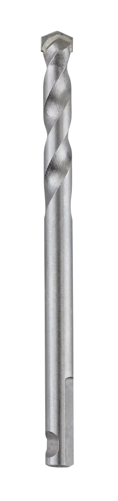 Ein einzelner DEWALT Metall-Bohrer, stehend auf weißem Hintergrund.