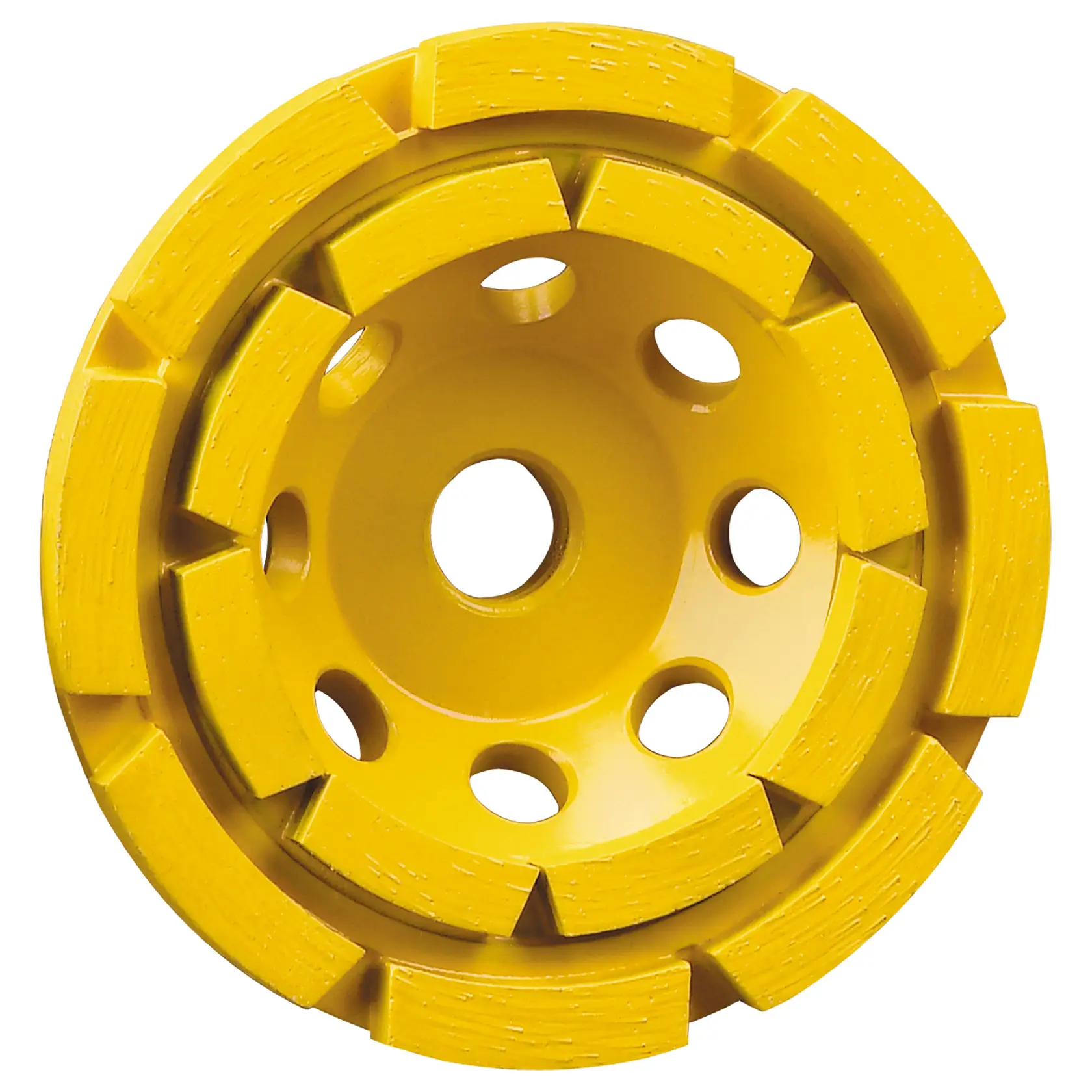 DEWALT DT3796-F, DT3796, DT3796-QZ gelbe Schleifscheibe für Fotografien. Rund mit Löchern und Segmenten.