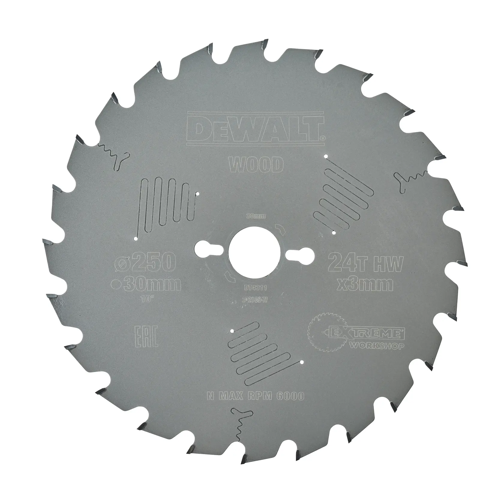 Grafik mit DEWALT XTREME Sub-Compact Series Branding und dem Slogan 'Kompakt und leistungsstark' auf gelbem Hintergrund.
