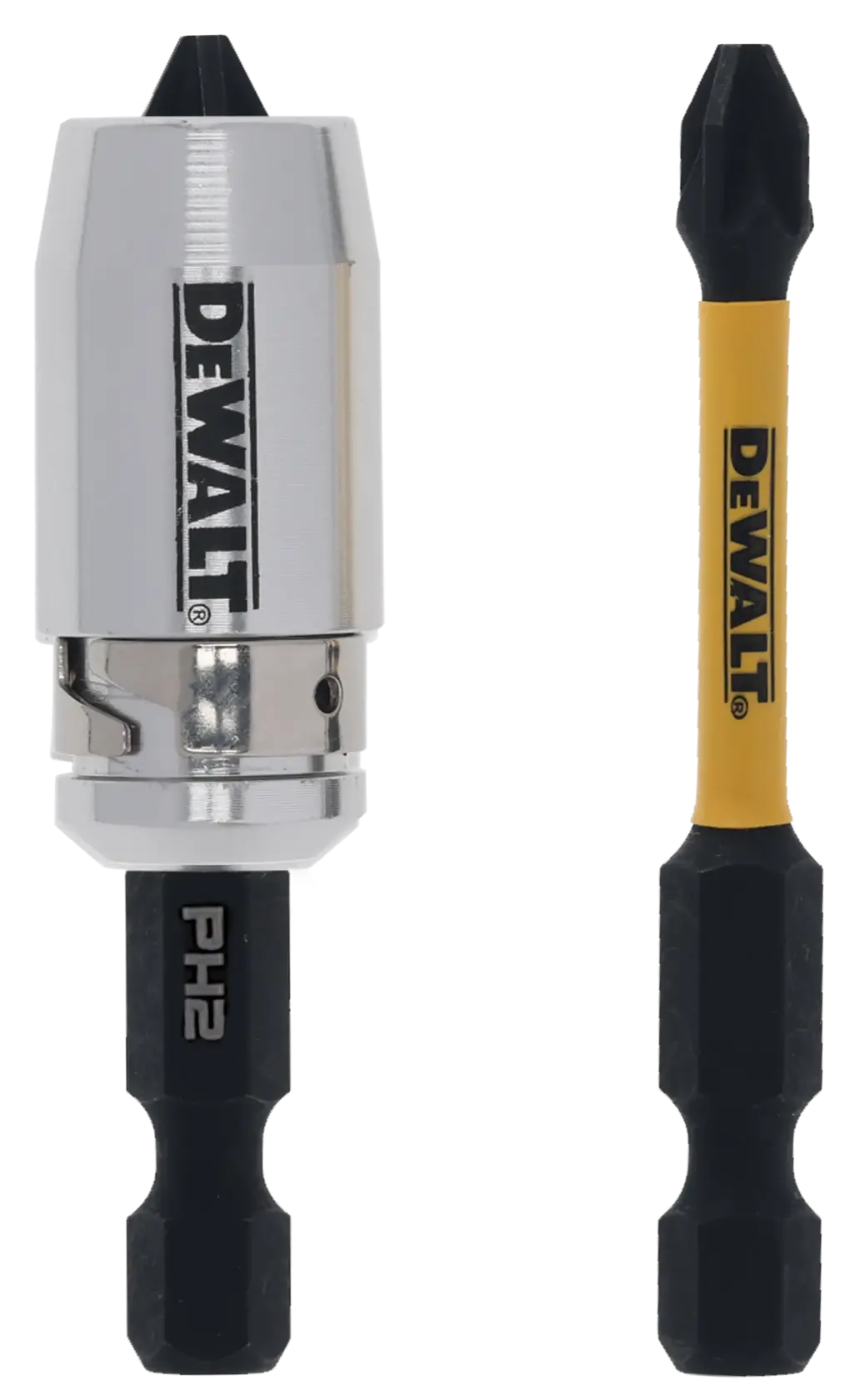 DEWALT DT70536T Set mit magnetischem Bithalter und PH2 Schrauberbit.