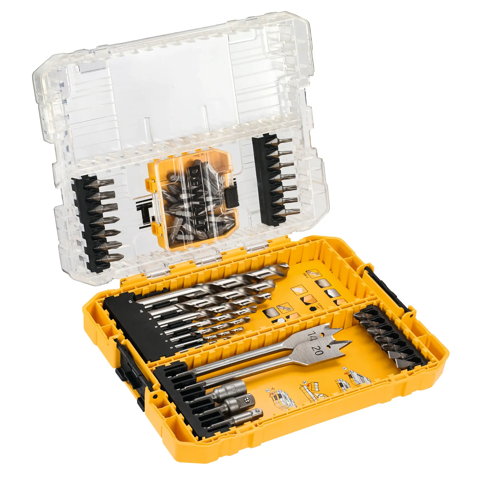 55pc Metal & Wood Drill Drive Set