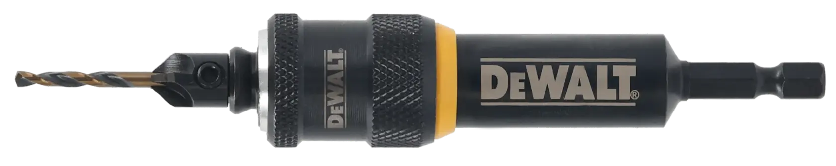DEWALT DT70787 Bohrer-Zubehör mit Sechskant-Schaft auf weißem Hintergrund.