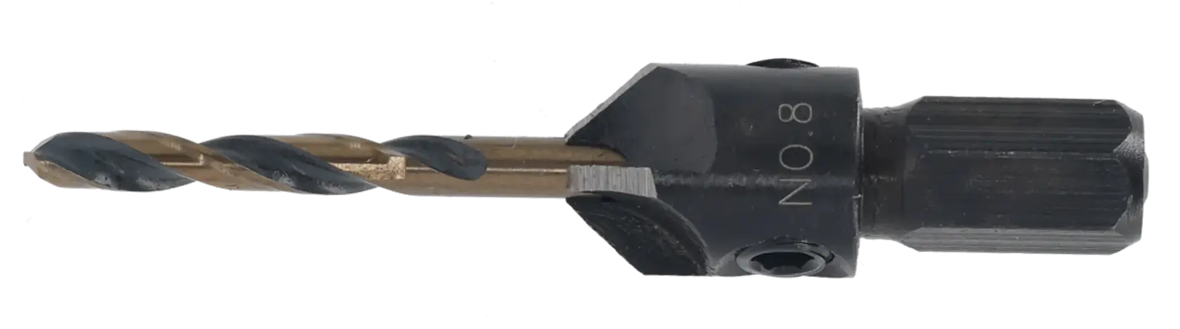 DEWALT DT70791 Bohrer mit Senk-Aufsatz, abgebildet auf weißem Hintergrund.