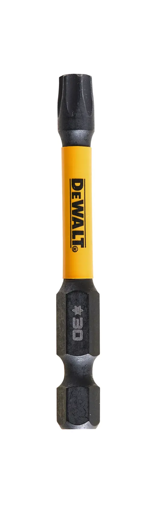 DEWALT Fotozubehör, Bit DT7398T-QZ und DT7398T, schwarz-gelb, freigestellt auf Weiß.