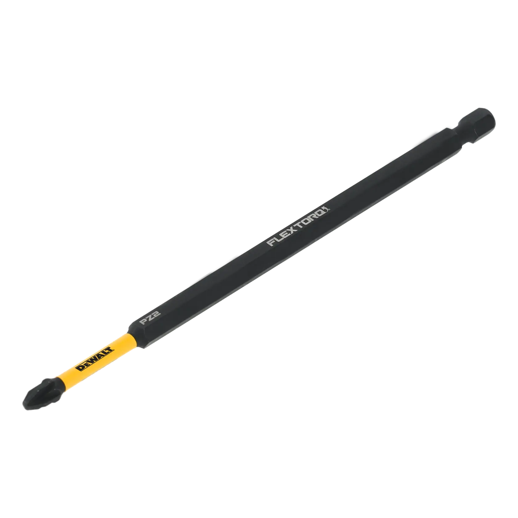 DEWALT FLEXTORQ langer Schrauberbit, schwarz-gelb, PZ2, für Elektrowerkzeuge.