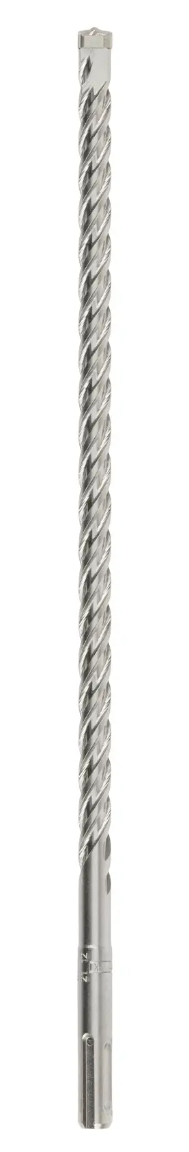 Broca larga DEWALT DT8931 de metal con flauta espiral y vástago SDS, en fondo blanco vertical.
