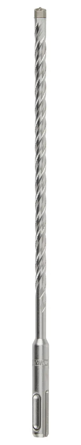 Langer, spiraliger DEWALT-Bohrer mit SDS Schaft zum Bohren in Mauerwerk und Beton.