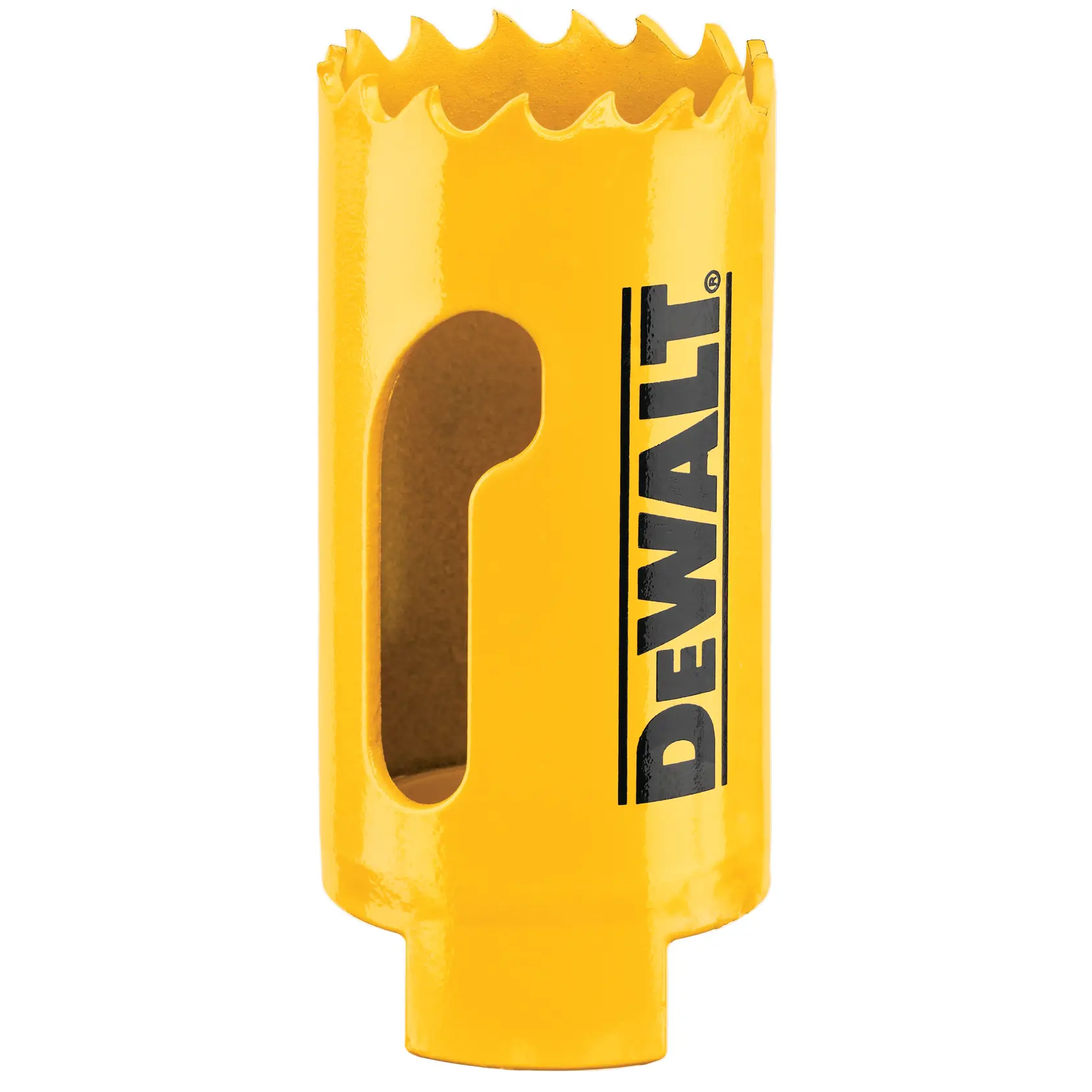 Grafik mit DEWALT XTREME Sub-Compact Series Branding und dem Slogan 'Kompakt und leistungsstark' auf gelbem Hintergrund.