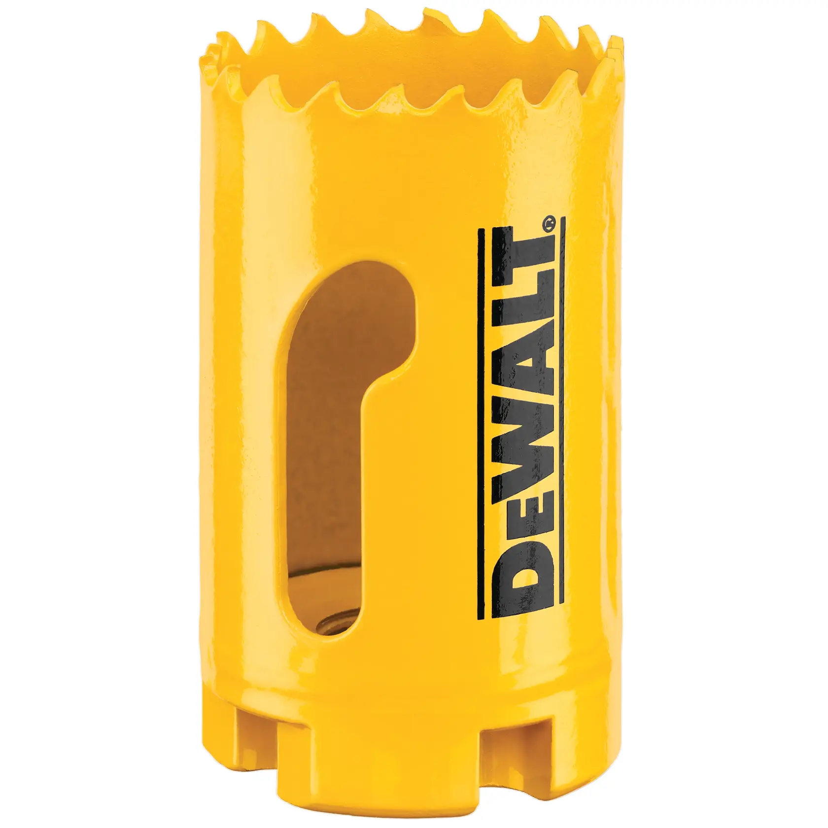 Grafik mit DEWALT XTREME Sub-Compact Series Branding und dem Slogan 'Kompakt und leistungsstark' auf gelbem Hintergrund.