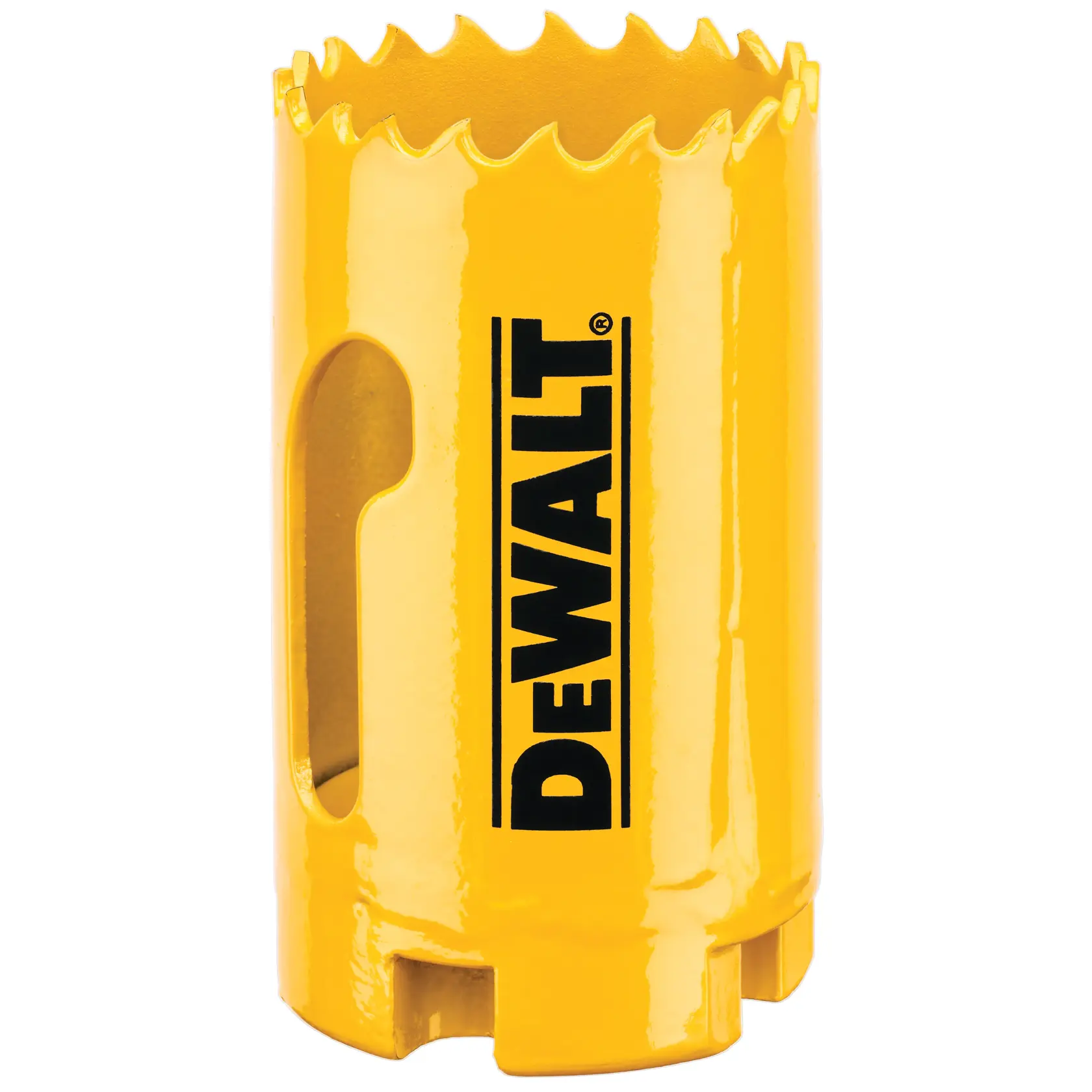 Grafik mit DEWALT XTREME Sub-Compact Series Branding und dem Slogan 'Kompakt und leistungsstark' auf gelbem Hintergrund.
