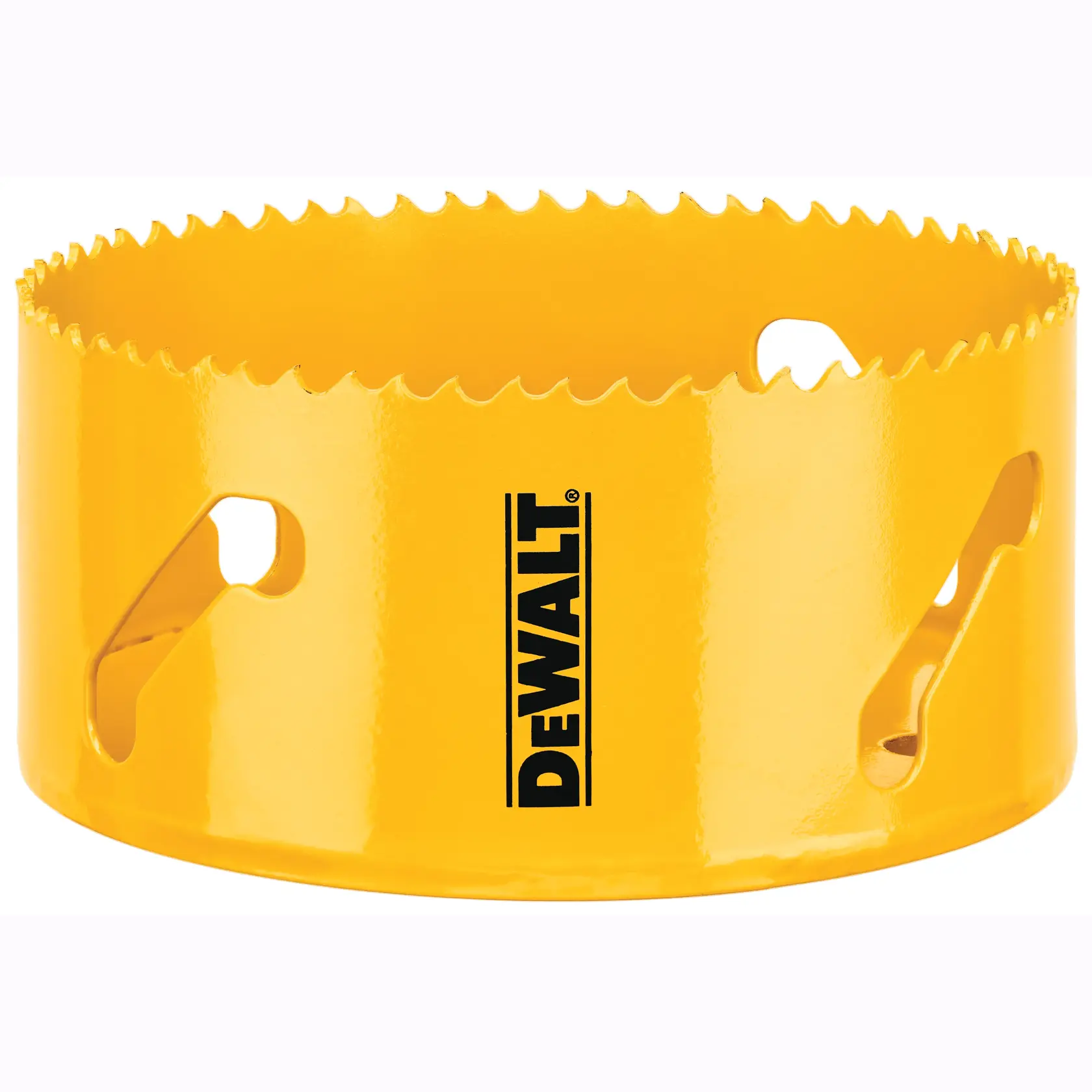 DEWALT gelbe Lochsäge für DT90341, DT90341-QZ SKUs. Zylindrisch mit scharfen Zähnen.