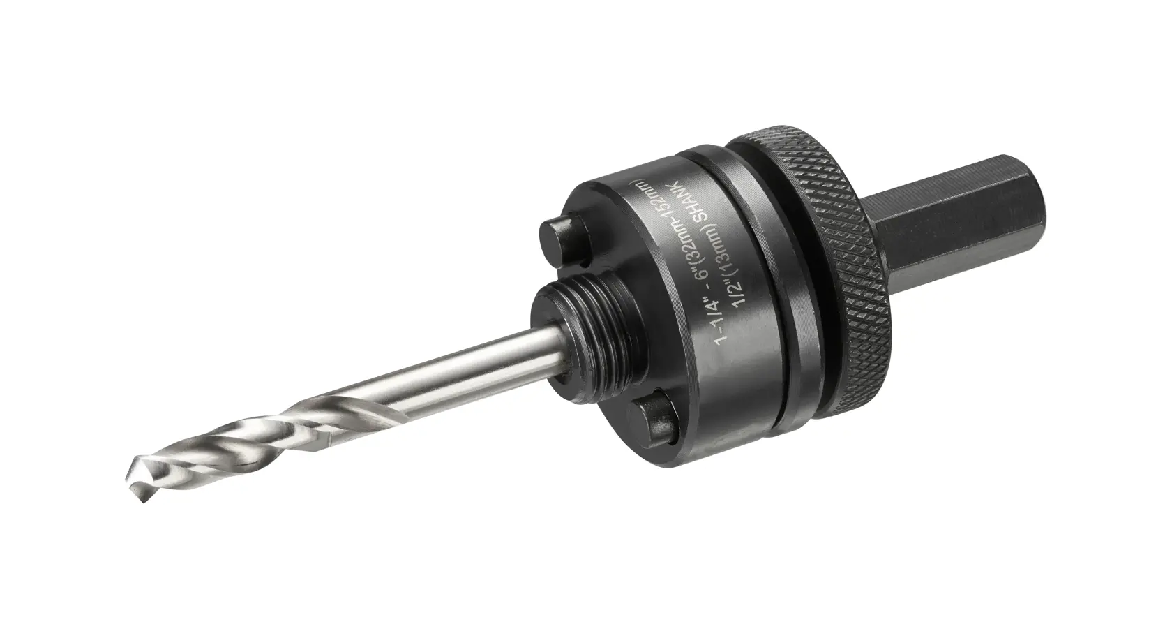 DEWALT DT90369 Lochsägenaufnahme mit Führungsbohrer zur Befestigung von Lochsägen an Bohrmaschinen.