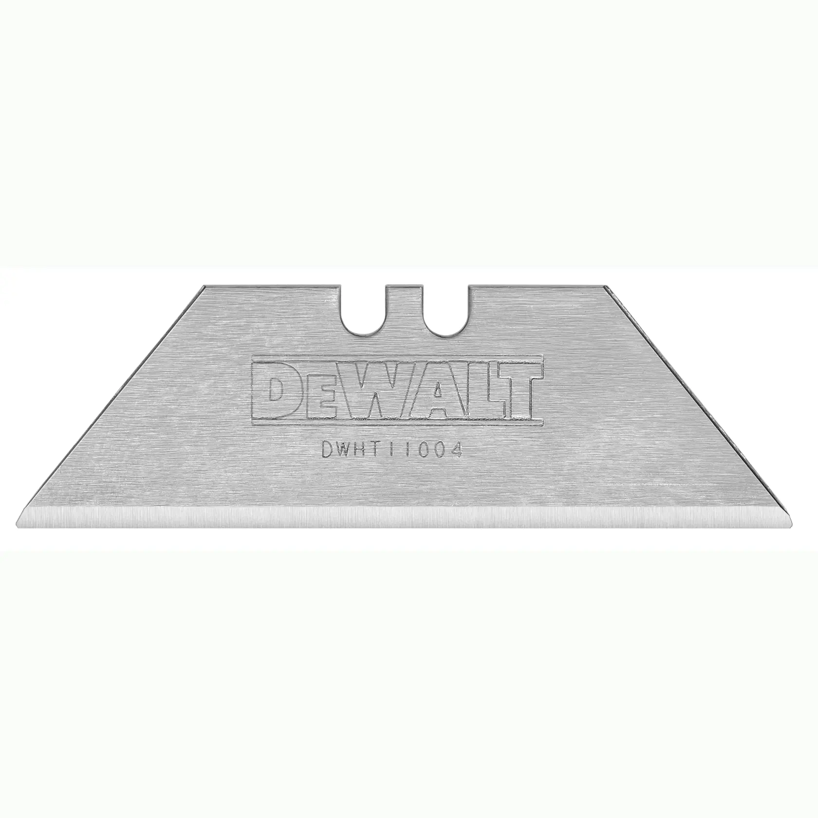 DEWALT Ersatz-Klingenmesser, Modell DWHT11004-2, mit scharfer Kante und Metalloptik.